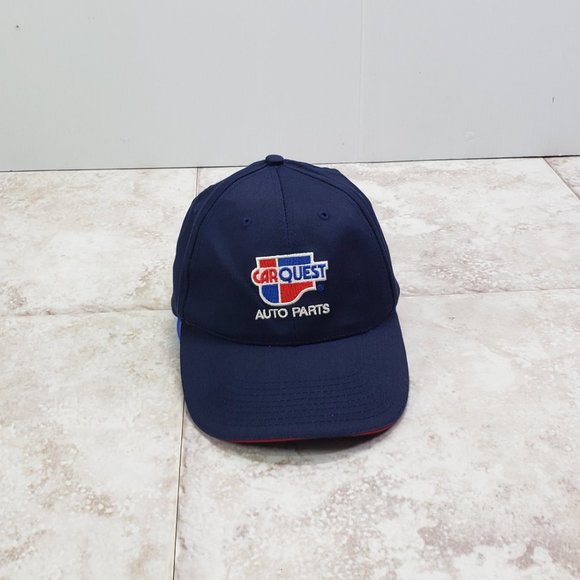 Adjustable Button Top Car Quest Cloth 6 Panel Metal Slide Strapback Ball Cap Hat - Picture 1 of 13